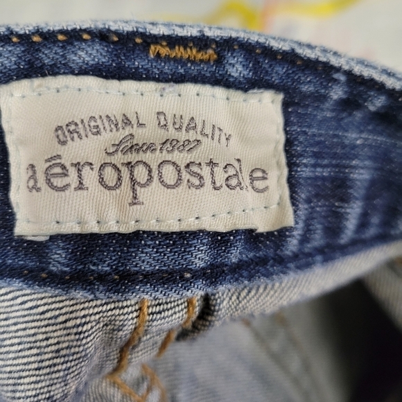 AEROPOSTALE Womens Ultra Skinny Blue Jeans Size 1/2 Regular - Picture 9 of 10